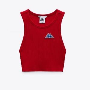 Kappa Zara Red Crop Top